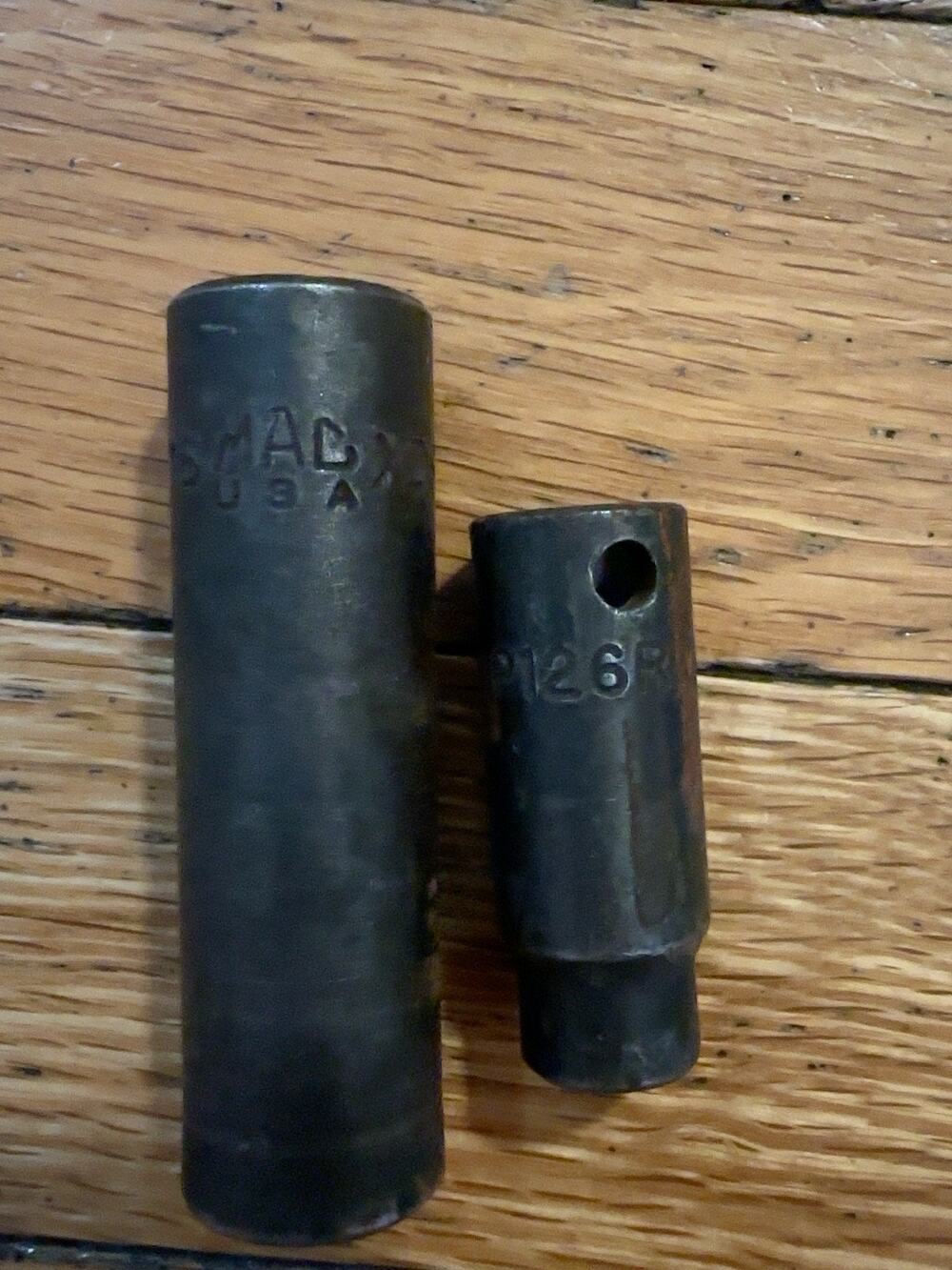 MAC Tools USA Deep Impact Socket Lot 2 Pc SAE 9/16 3/8 Black Mechanic Tools